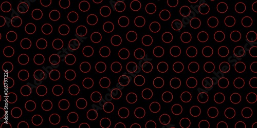 Dark Red, Yellow vector background with circles. Abstract colorful disks on simple gradient background. Pattern for booklets, leaflets.