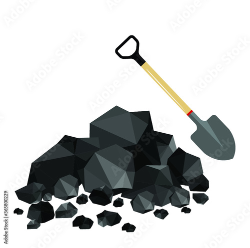 pile of charcoal , coal heaps of coals 