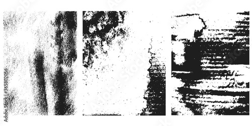 Wallpaper Mural Set of vintage grunge textures. Design element for poster, card, banner. Vector illustration Torontodigital.ca