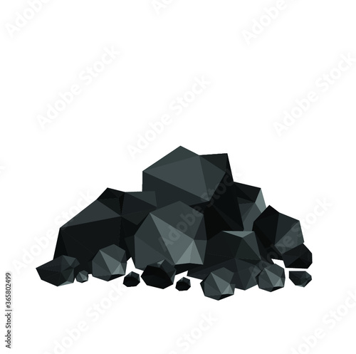 pile of charcoal , coal heaps of coals 
