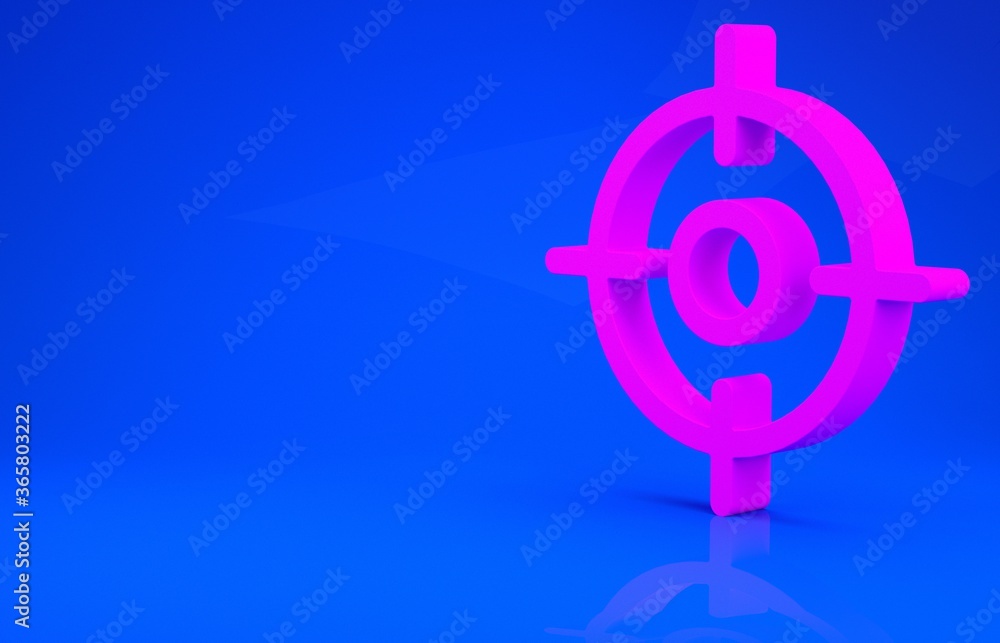 Pink Target sport icon isolated on blue background. Clean target with numbers for shooting range or shooting. Minimalism concept. 3d illustration. 3D render. Pink Target sport icon isolated on blue background. Clean target with numbers for shooting range or shooting. Minimalism concept. 3d illustration. 3D render.