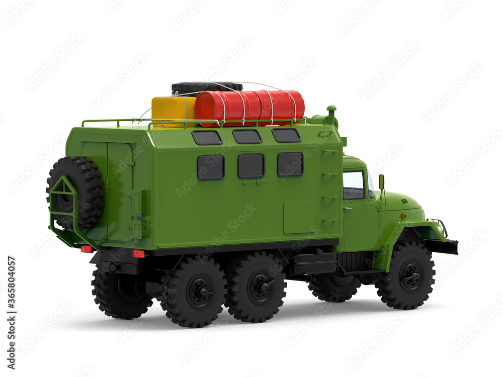 truck off-road military apocalypse back