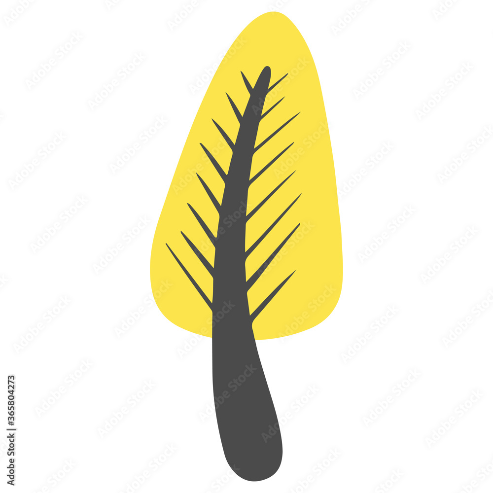 Abstract Cartoon Tree For Forest Illustration Abstract Cartoon Tree For Forest Illustration
