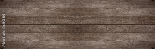 Old brown rustic dark wooden texture, wood background panorama banner