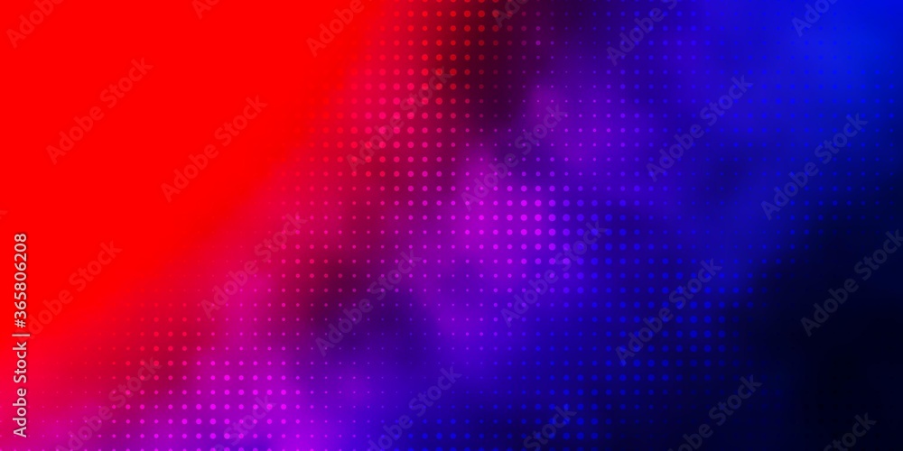Light Blue, Red vector background with spots. Abstract illustration with colorful spots in nature style. Pattern for wallpapers, curtains.