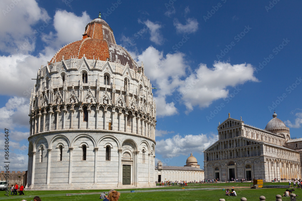 The Baptistery in Pisa Tuscany