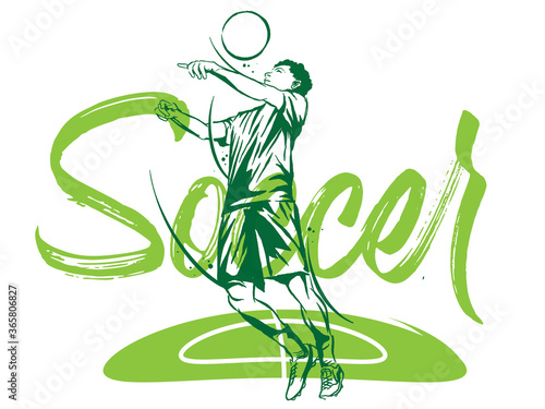 Soccer Football player