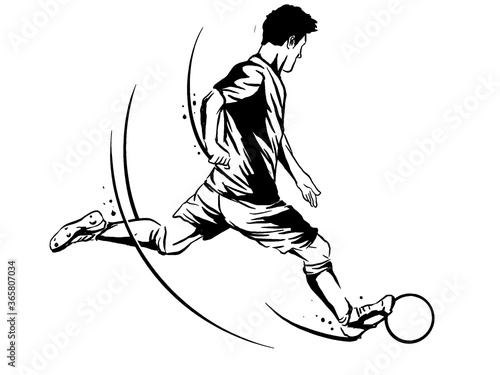 Soccer Football player