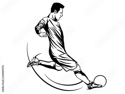 Soccer Football player