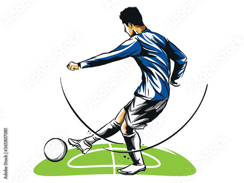 Soccer Football player