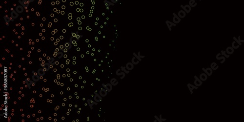 Dark Multicolor vector texture with disks. Modern abstract illustration with colorful circle shapes. Pattern for websites.