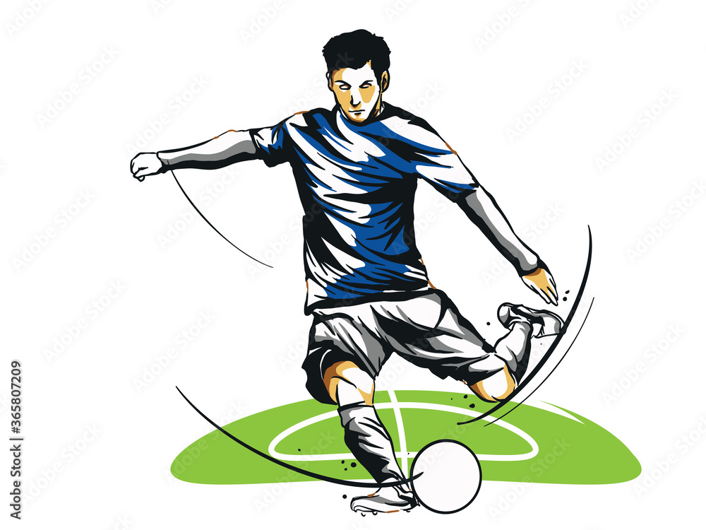 Obraz premium Soccer Football player