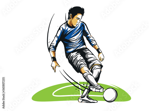 Soccer Football player