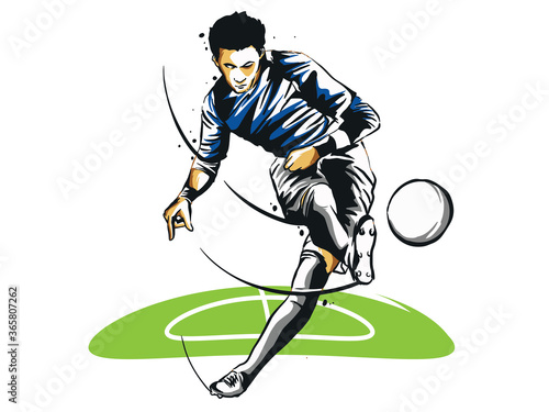 Soccer Football player