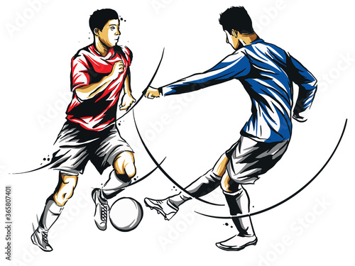 Soccer Football player