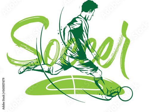 Soccer Football player