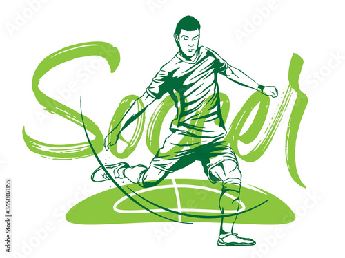 Soccer Football player