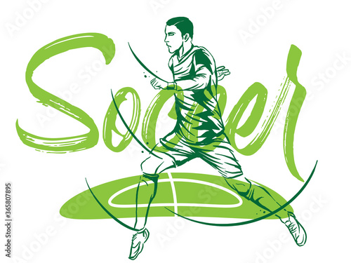 Soccer Football player