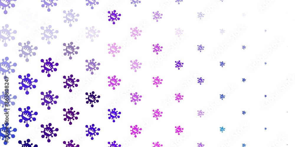 Light pink, blue vector texture with disease symbols. Light pink, blue vector texture with disease symbols.
