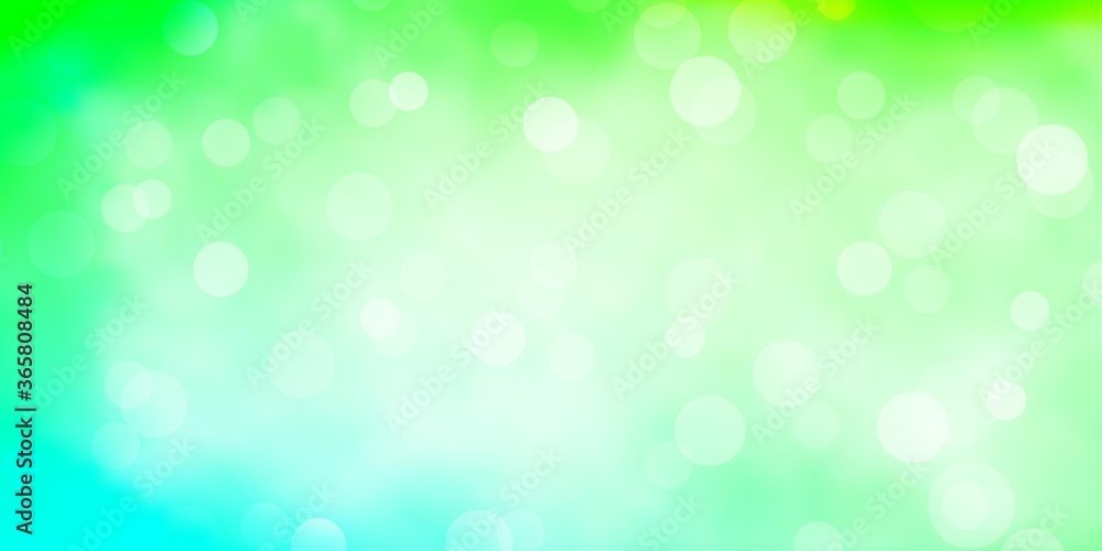 Light Green vector pattern with circles. Abstract decorative design in gradient style with bubbles. Design for posters, banners. Light Green vector pattern with circles. Abstract decorative design in gradient style with bubbles. Design for posters, banners.