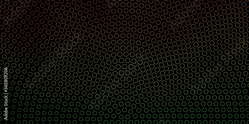 Dark Blue, Yellow vector background with bubbles. Modern abstract illustration with colorful circle shapes. Design for your commercials.