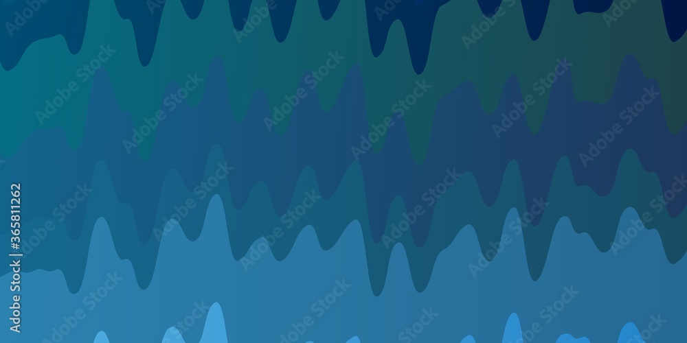 Fototapeta premium Light Blue, Green vector texture with wry lines. Brand new colorful illustration with bent lines. Pattern for busines booklets, leaflets