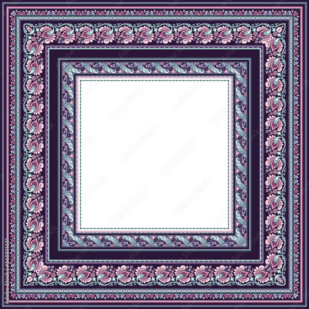 Vector decorative floral ethnic illustration Vector decorative floral ethnic illustration