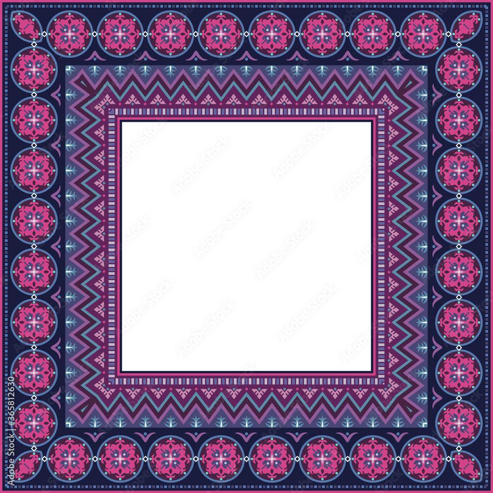 Vector decorative floral ethnic illustration Vector decorative floral ethnic illustration