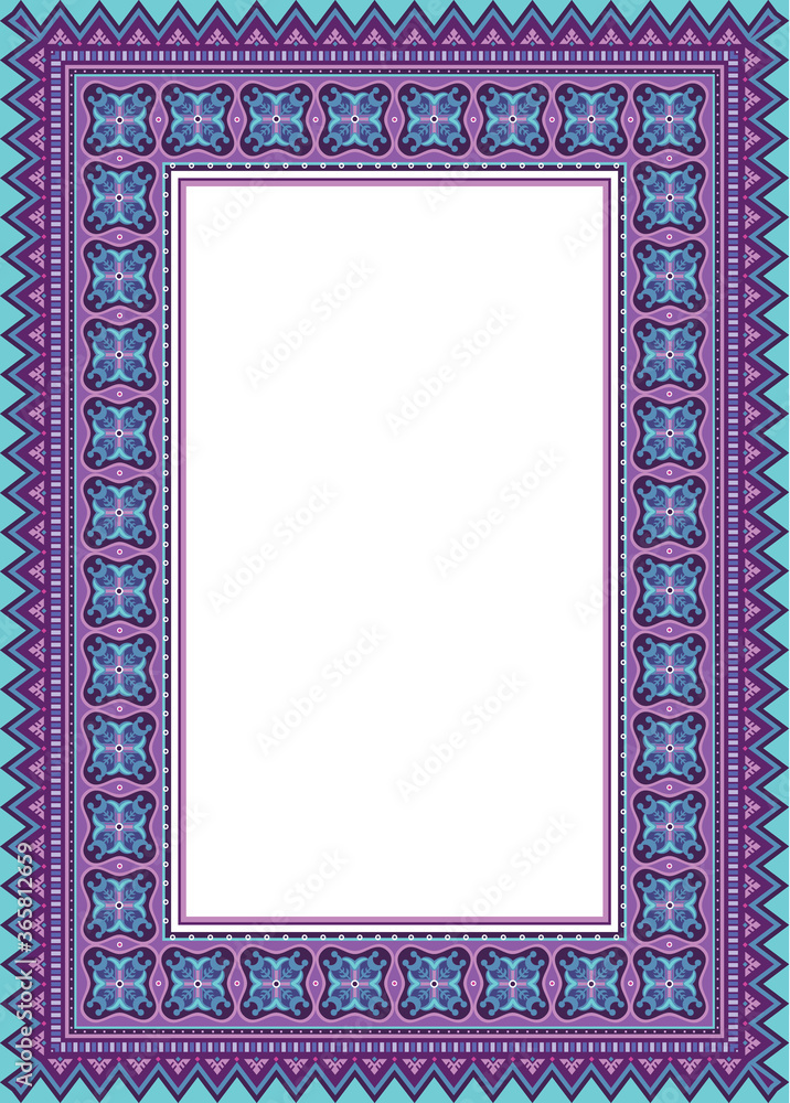 Vector decorative floral ethnic illustration Vector decorative floral ethnic illustration