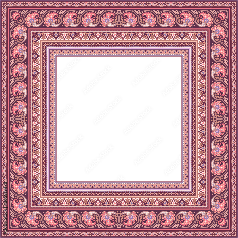 Vector decorative floral ethnic illustration Vector decorative floral ethnic illustration