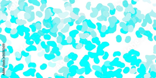 Light blue, green vector pattern with abstract shapes.