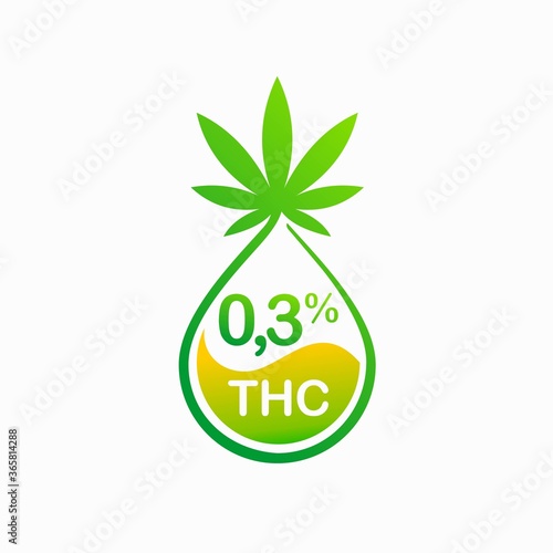 THC and cannabis oil vector, cbd oil vector