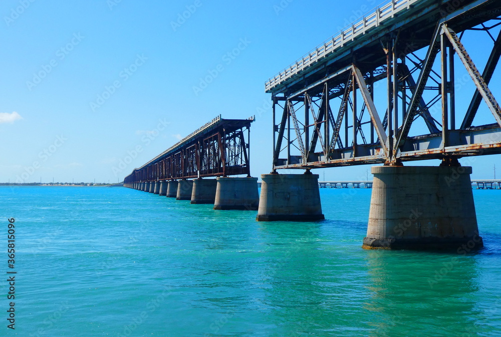 Seven Mile Bridge in Key West, Florida