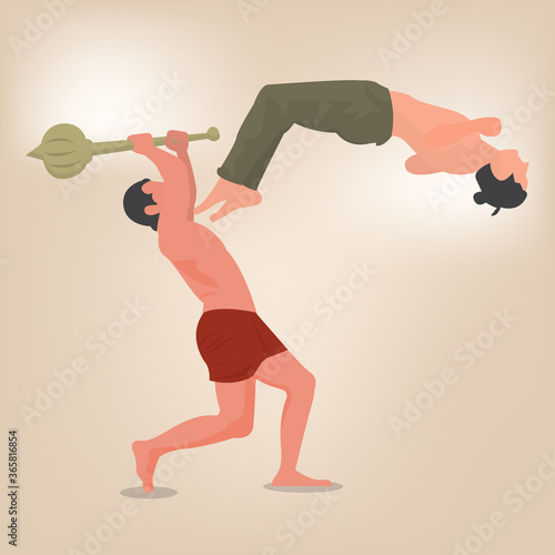 A vector action sequence representing Bollywood action movies.
