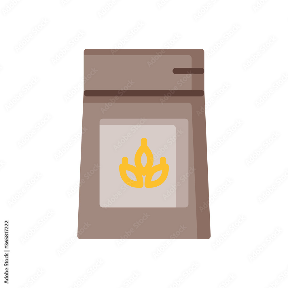 flour bag icon in flat style. vector illustration for graphic designer, website, UI isolated on white background. EPS 10 flour bag icon in flat style. vector illustration for graphic designer, website, UI isolated on white background. EPS 10