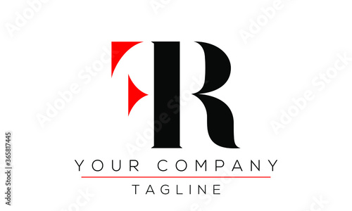 Letter FR Logo Design, Creative Modern Icon RF F R 