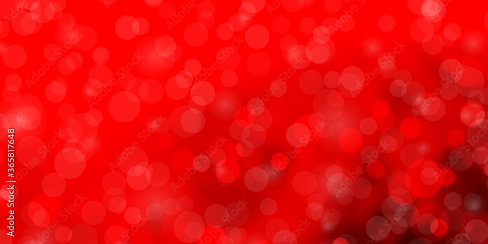 Light Red vector backdrop with circles. Abstract decorative design in gradient style with bubbles. Pattern for websites, landing pages. Light Red vector backdrop with circles. Abstract decorative design in gradient style with bubbles. Pattern for websites, landing pages.