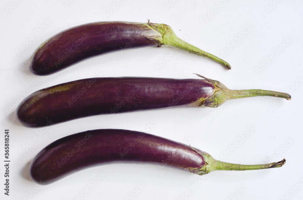 eggplants isolated on white background eggplants isolated on white background
