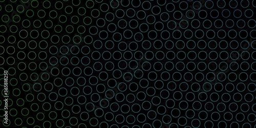 Dark Blue, Green vector background with spots. Modern abstract illustration with colorful circle shapes. Pattern for wallpapers, curtains.