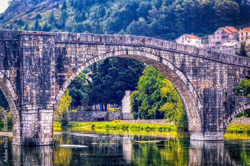 Arch at Perovica Bridge in Trebinje, Bosnia and Herzegovina. photo