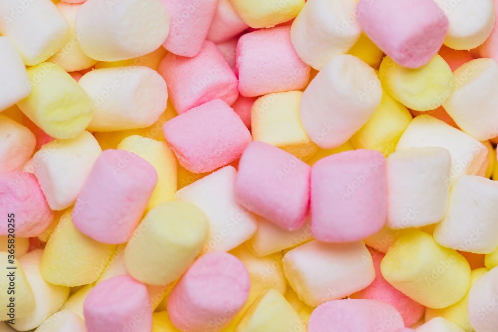 Marshmallows rosa und bunt Marshmallows rosa und bunt