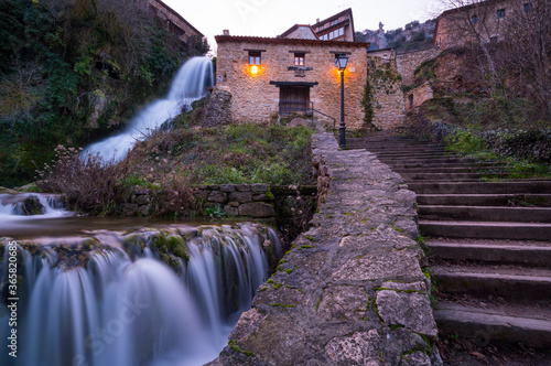 Waterfall in Orbaneja del Castillo, Sedano Valley, Burgos, Castilla y Leon, Spain, Europe photo