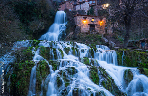Waterfall in Orbaneja del Castillo, Sedano Valley, Burgos, Castilla y Leon, Spain, Europe photo