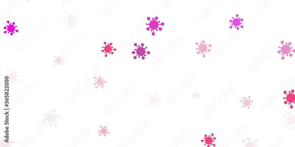 Light pink vector texture with disease symbols. Light pink vector texture with disease symbols.