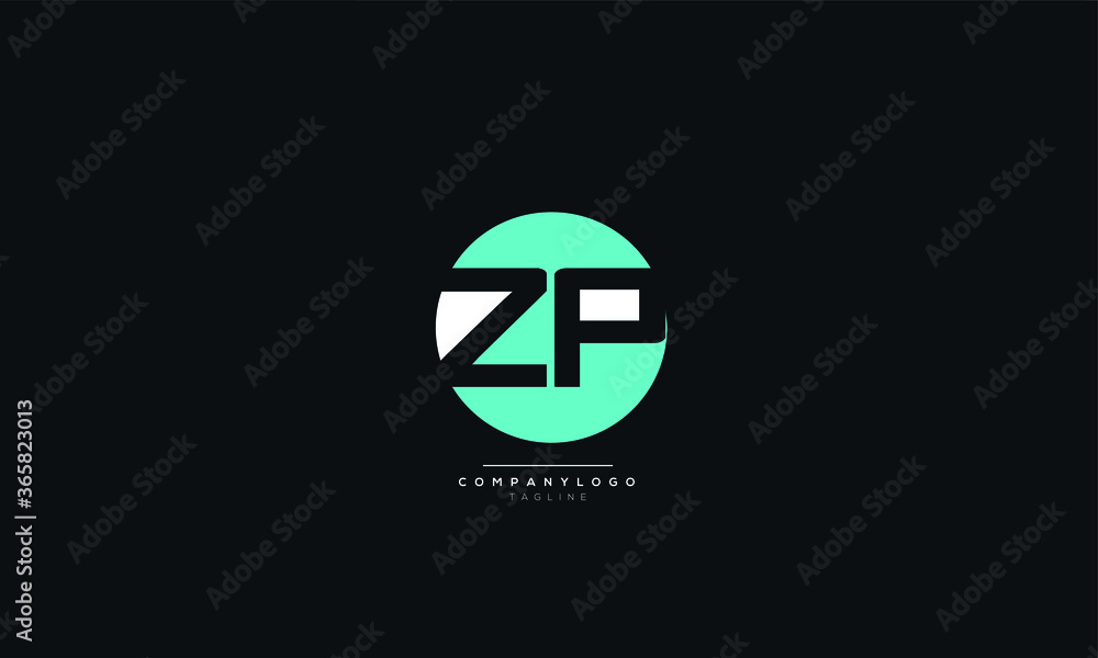 ZP Letter Logo Alphabet Design Icon Vector Symbol ZP Letter Logo Alphabet Design Icon Vector Symbol