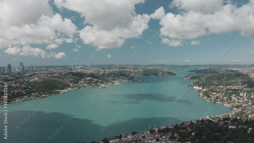 Aerial view of Istanbul Bosphorus Landscape. Aerial view of Istanbul Bosphorus Landscape.