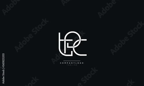 tpc Letter Logo Alphabet Design Icon Vector Symbol