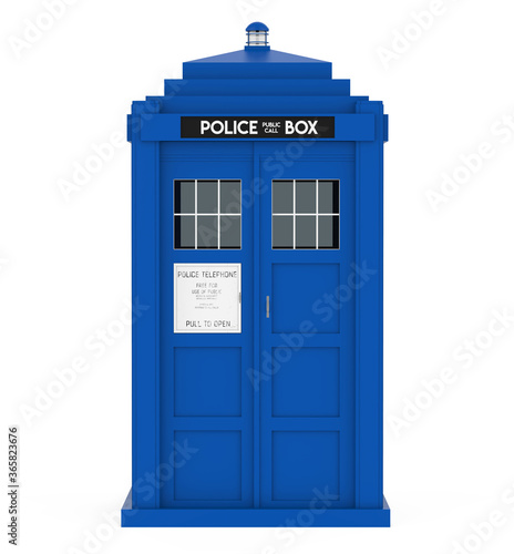 Obraz na plátně Police Box Isolated