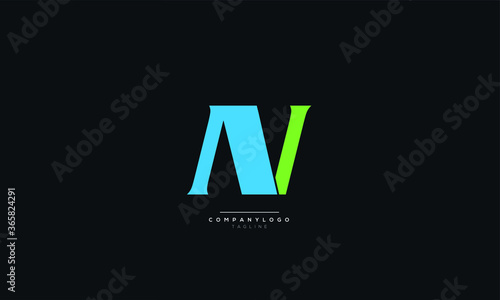 Letter AV VA A V Logo Alphabet Design Icon Vector Symbol