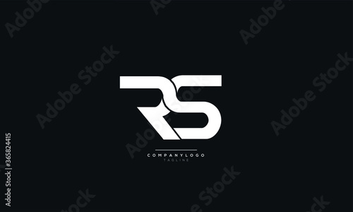Letter RS Logo Alphabet Design Icon Vector Symbol